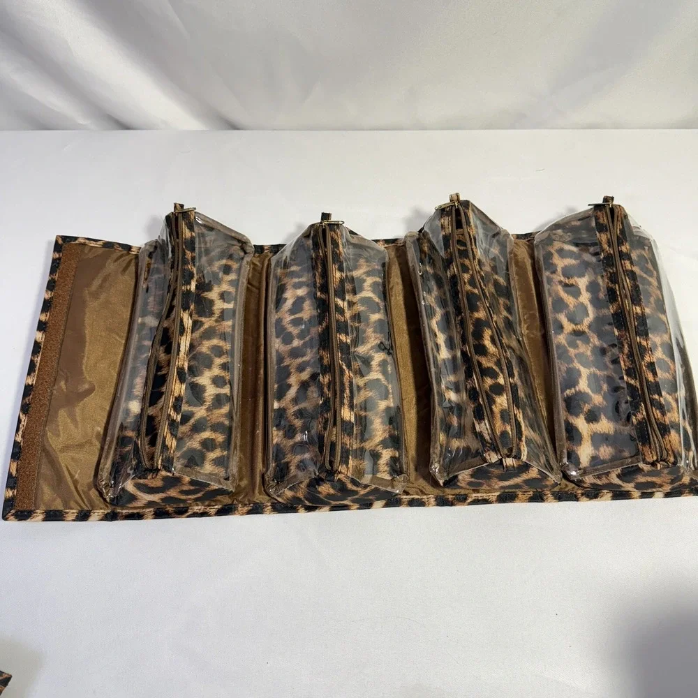 Joy Mangano Large Better Beauty Maleup‎ Case Leopard Travel